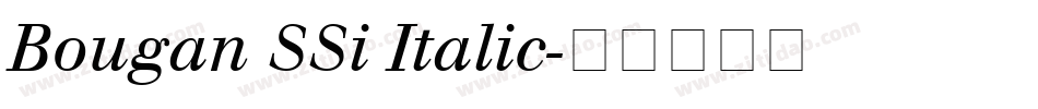 Bougan SSi Italic字体转换